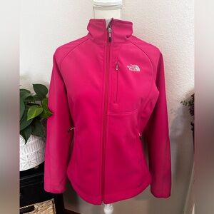 North face pink soft shell rarely worn.